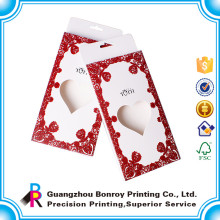 Kundenspezifischer Herz-Form-Schokoladen-Geschenk-Verpackenkasten für Hochzeits-Einladung